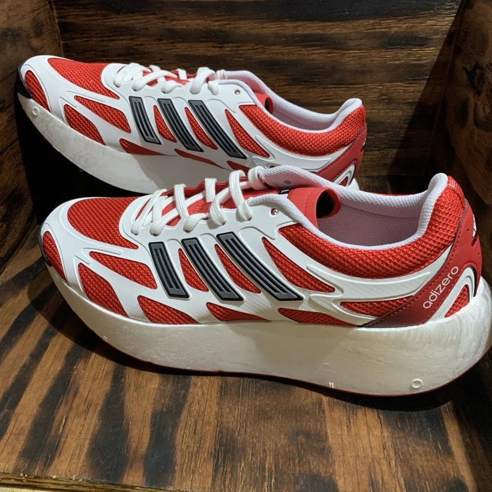 adidas Adizero Aruku Running Shoes Mens 10 White Pure‎ Ruby JI0308